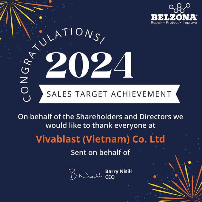 Successful Collaboration Vivablast Achieves Belzona 2024 Sales Target 9